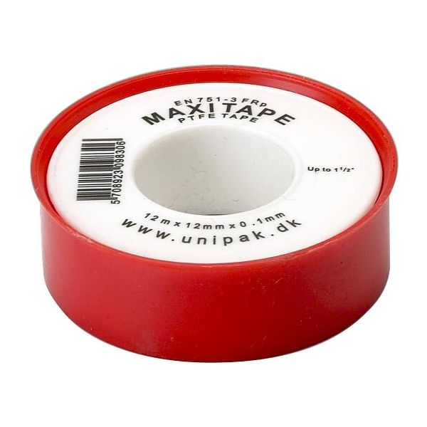 Maxitape Unipak Gangtatningstejp 12 m x 12 mm x 0,1 mm | Proffsmagasinet